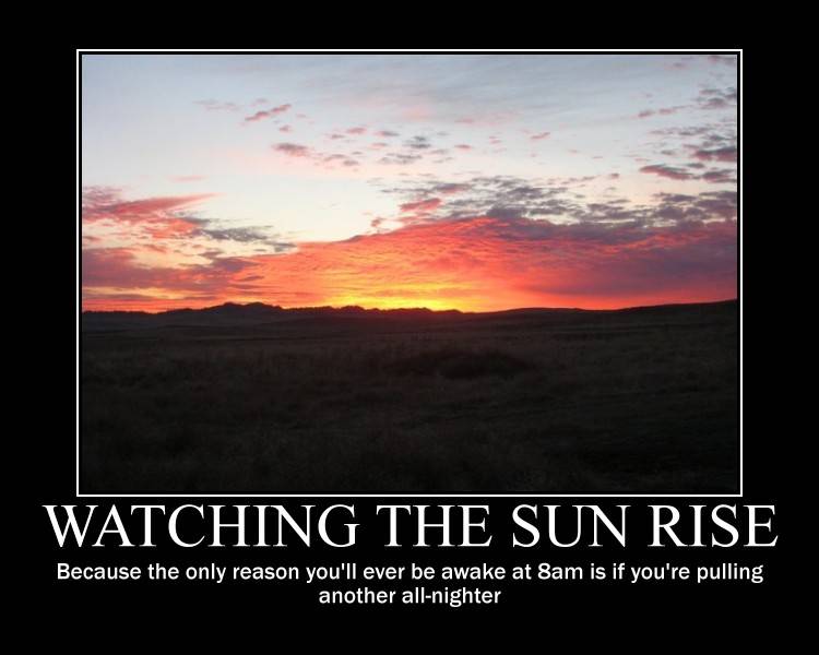Watching the Sun rise